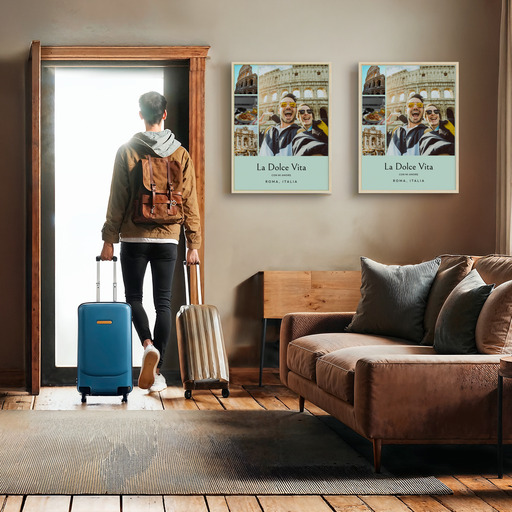 Rome Trip Poster - Photo Collage Print 10