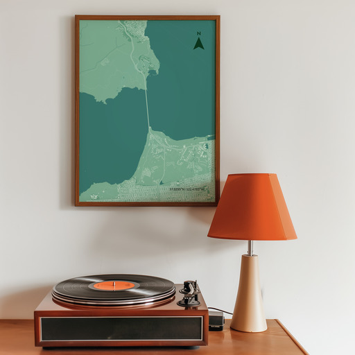 Golden Gate Bridge Poster - Street Map 9