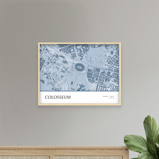 Colosseum Poster - Street Map 9