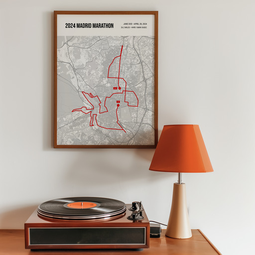 2024 Madrid Marathon Poster - Route Map 11