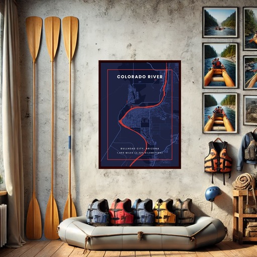 Colorado River through Bullhead City in High Energy 8