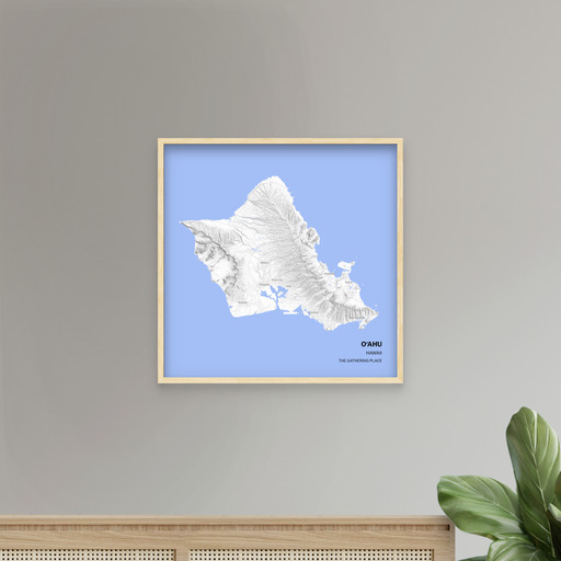 Island of Oahu - Street Map 9