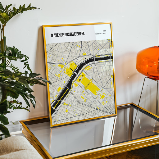 Eiffel Tower Poster - Street Map 11