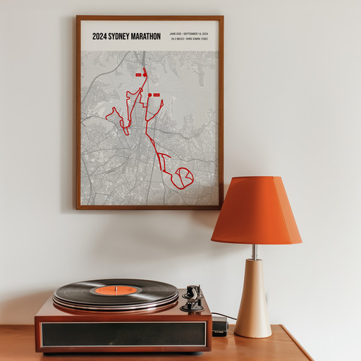 2024 Sydney Marathon Poster - Route Map 11