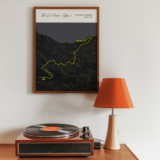 2023 Tour de France Stage 2 Poster - Route Map 9