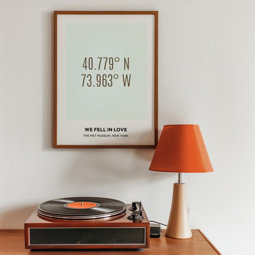 Where We Fell in Love Poster - Coordinates 11