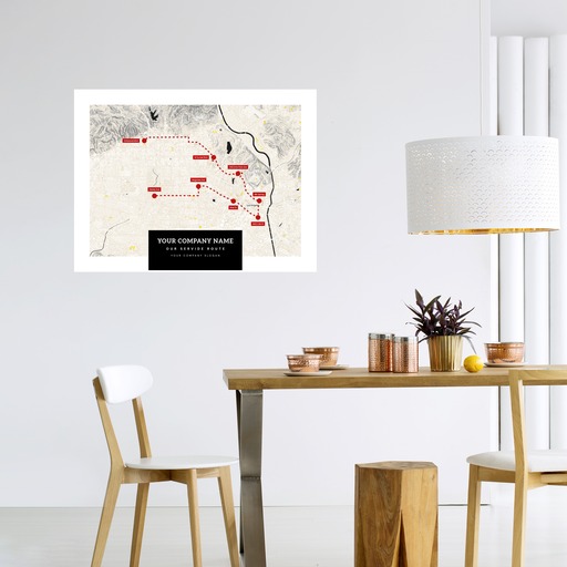Our Service Route Map Poster - Route Map 11