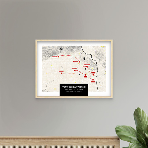 Our Service Route Map Poster - Route Map 8