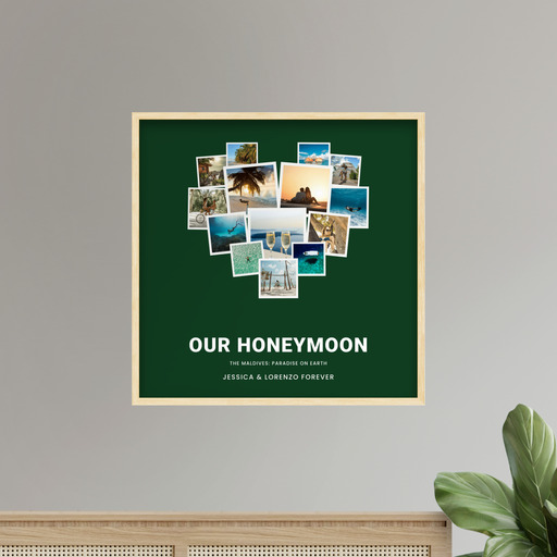 Our Honeymoon Trip Poster - Photo Collage Print 10