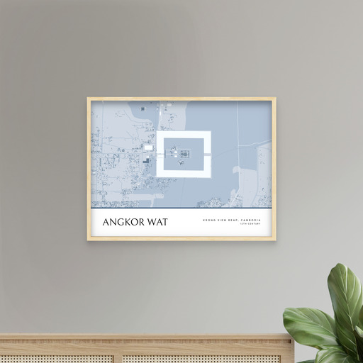 Angkor Wat Poster - Street Map 9
