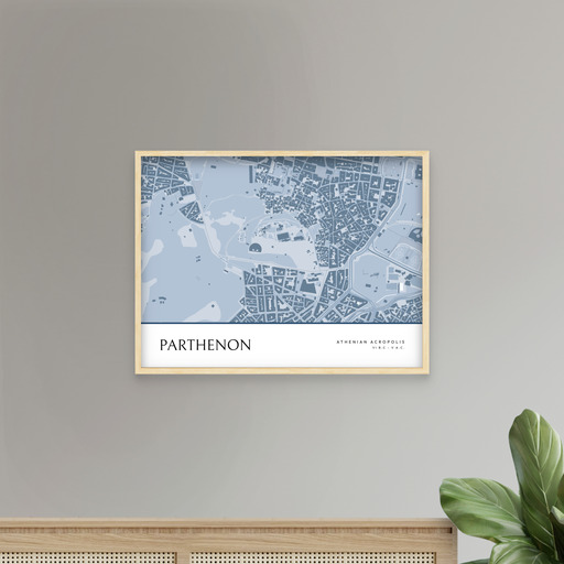 Parthenon Poster - Street Map 9