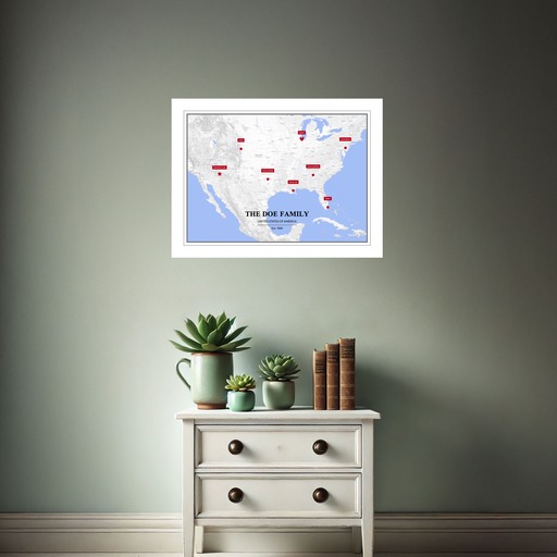 Our Family Poster - Street Map 8