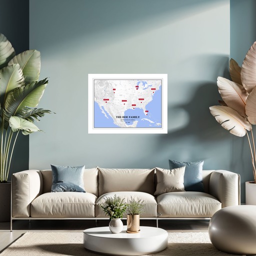 Our Family Poster - Street Map 9