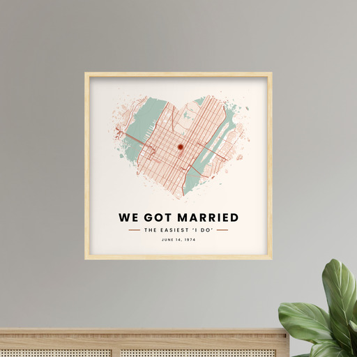 We Got Married Poster - Street Map 10