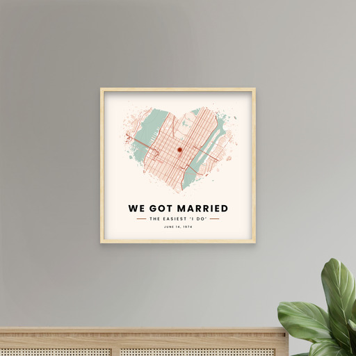 We Got Married Poster - Street Map 11