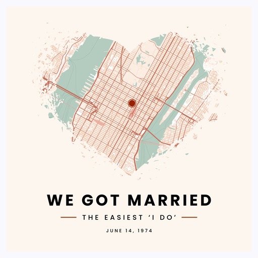 We Got Married Poster - Street Map 6