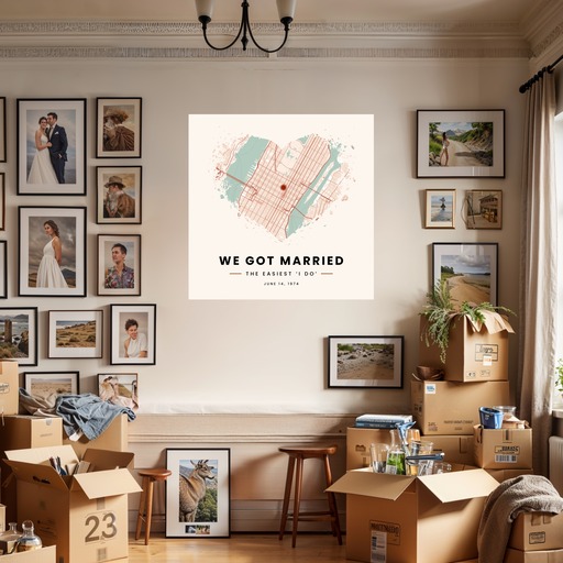 We Got Married Poster - Street Map 8