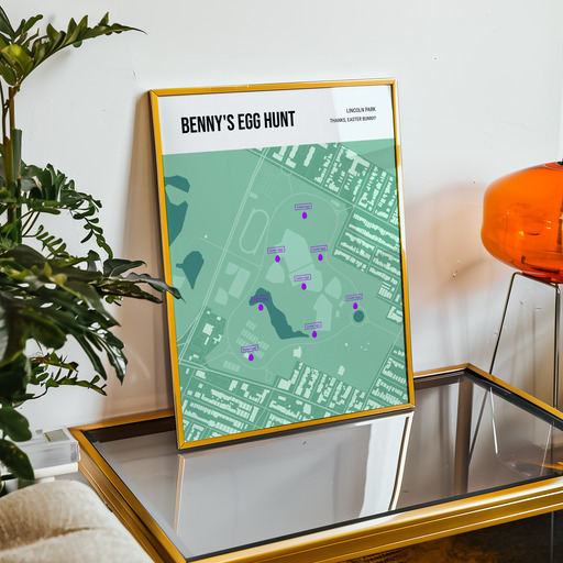 Easter Egg Hunt Poster - Street Map 11