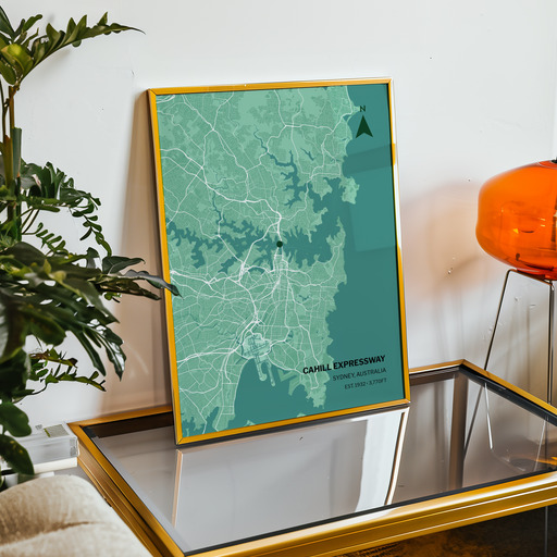 Sydney Harbour Bridge Poster - Street Map 11