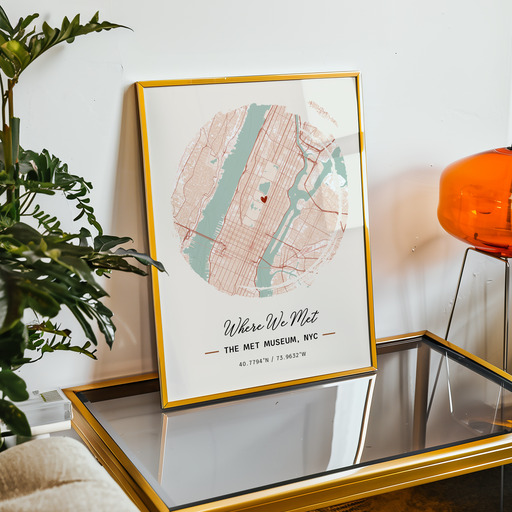 Where We Met Poster - Street Map 11