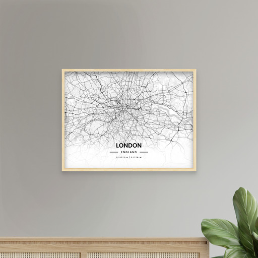 London in Light Poster - Street Map 8