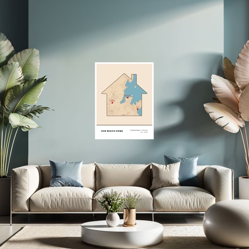 Our Beach Home Poster - Street Map 8