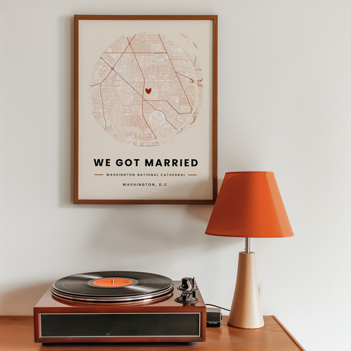Where We Got Married Poster - Street Map 10