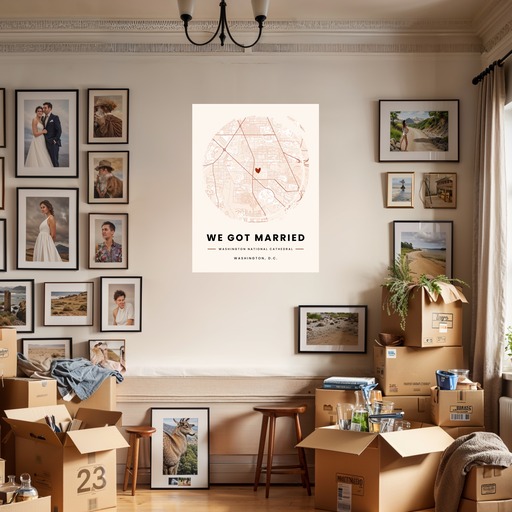 Where We Got Married Poster - Street Map 7
