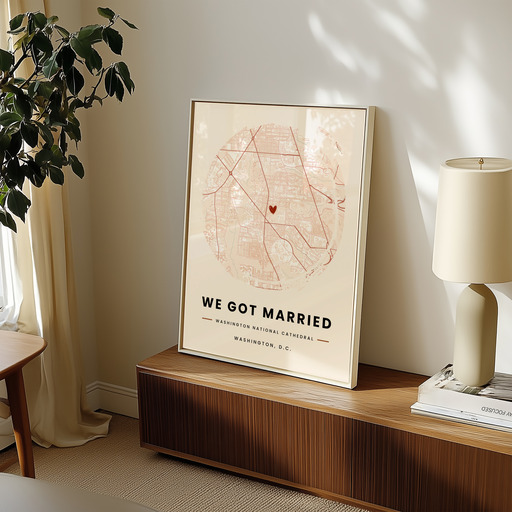Where We Got Married Poster - Street Map 9