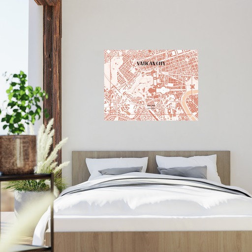 Vatican City Poster - Street Map 8