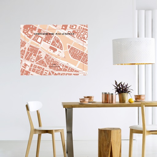 Notre-Dame de Paris Poster - Street Map 10