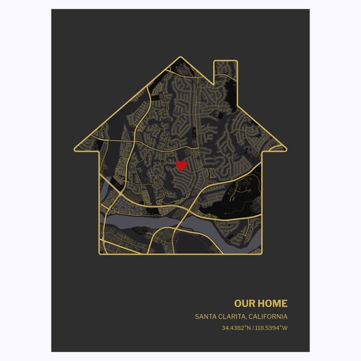 Our Home Poster - Street Map 6