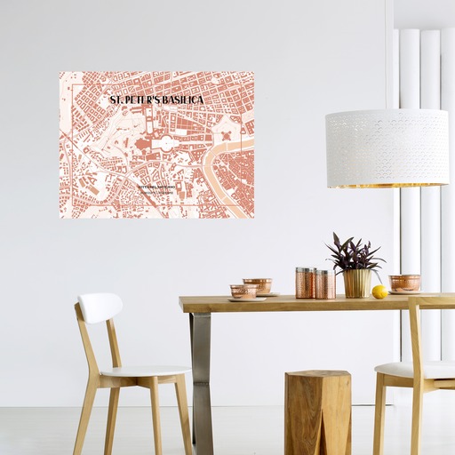 Basilica di San Pietro Poster - Street Map 10