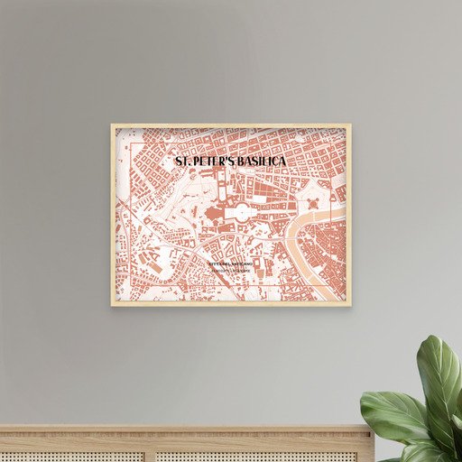 Basilica di San Pietro Poster - Street Map 7