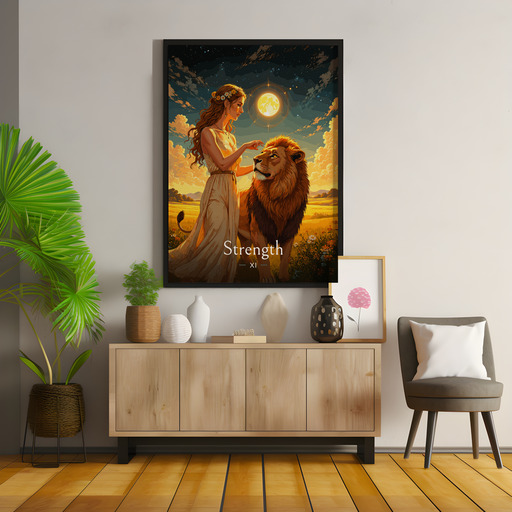 Strength in Enchanted Surrealism Print - Custom Tarot Card Poster 8