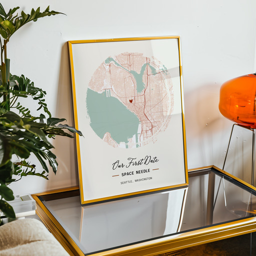 Where We Had Our First Date Poster - Street Map 10
