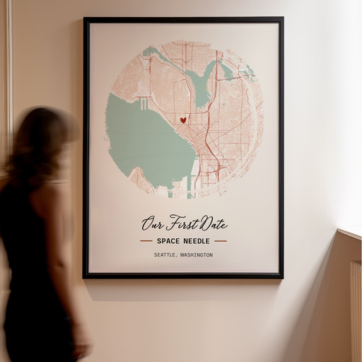 Where We Had Our First Date Poster - Street Map 9