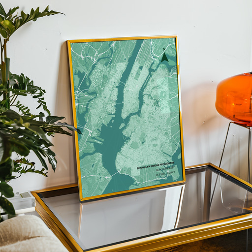 Brooklyn Bridge Poster - Street Map 10