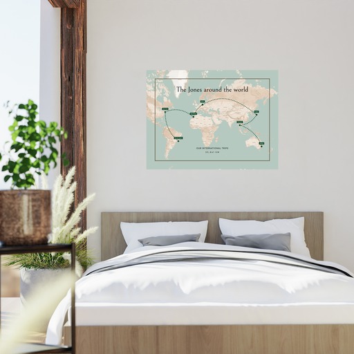 Our International Trip Poster - Route Map 8