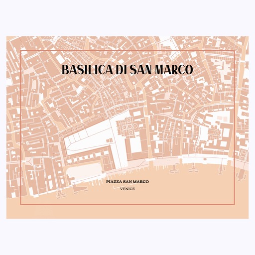 Basilica di San Marco Poster - Street Map 6