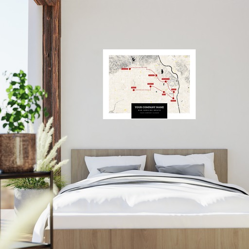 Our Service Route Map Poster - Route Map 8