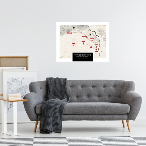 Our Service Route Map Poster - Route Map 9