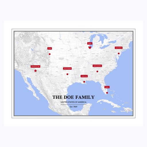 Our Family Poster - Street Map 6