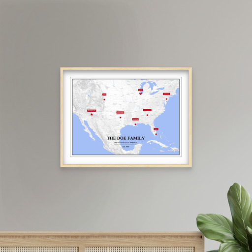 Our Family Poster - Street Map 9