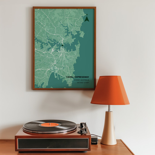 Sydney Harbour Bridge Poster - Street Map 8
