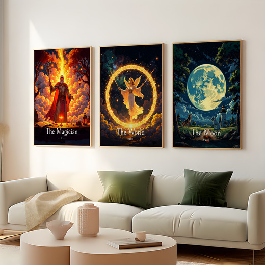 The World in Enchanted Surrealism Print - Custom Tarot Card Poster 8