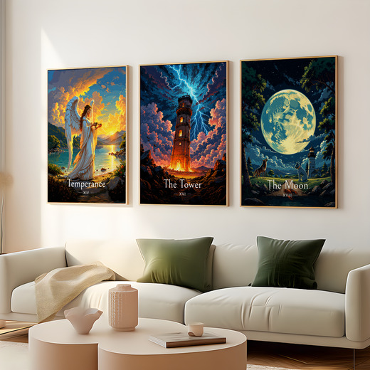 The Tower in Enchanted Surrealism Print - Custom Tarot Card Poster 8