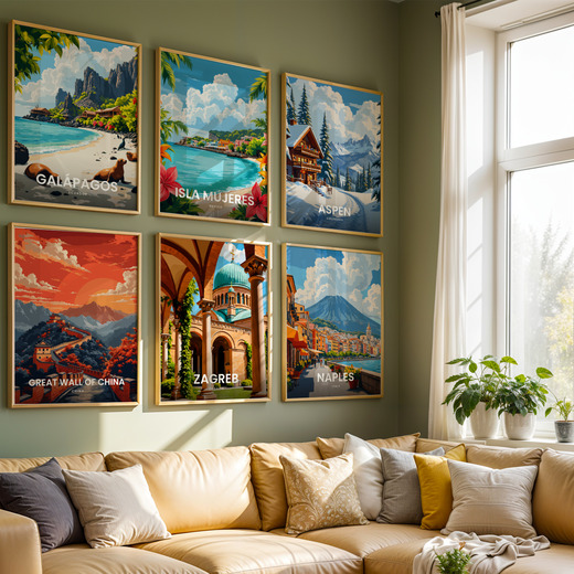 Zagreb Travel Print - Vintage Travel Art Poster 8