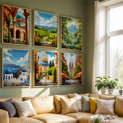 Jerusalem Travel Print - Vintage Travel Art Poster 8