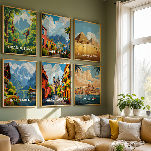 Guadalajara Travel Print - Vintage Travel Art Poster  8